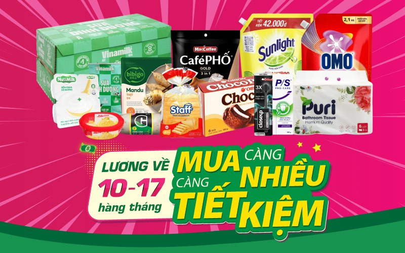 Chương trình Ngày Lương Về mua càng nhiều giá càng tiết kiệm