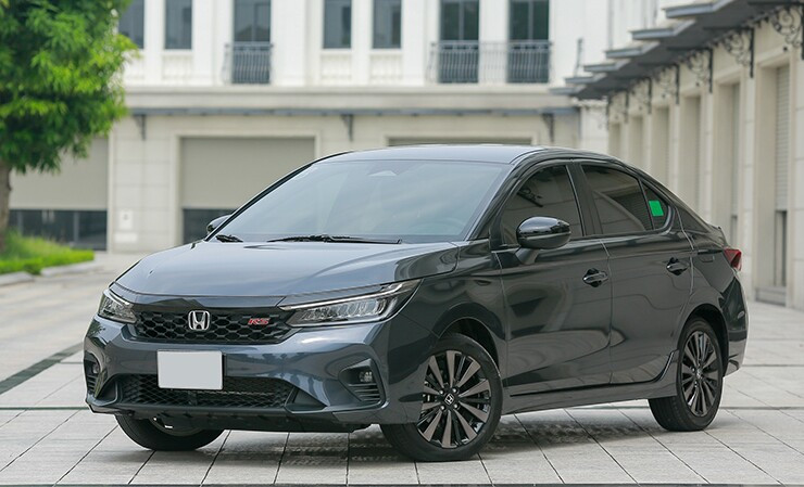 Thiết kế đầu xe Honda City 2026 với lưới tản nhiệt tổ ong