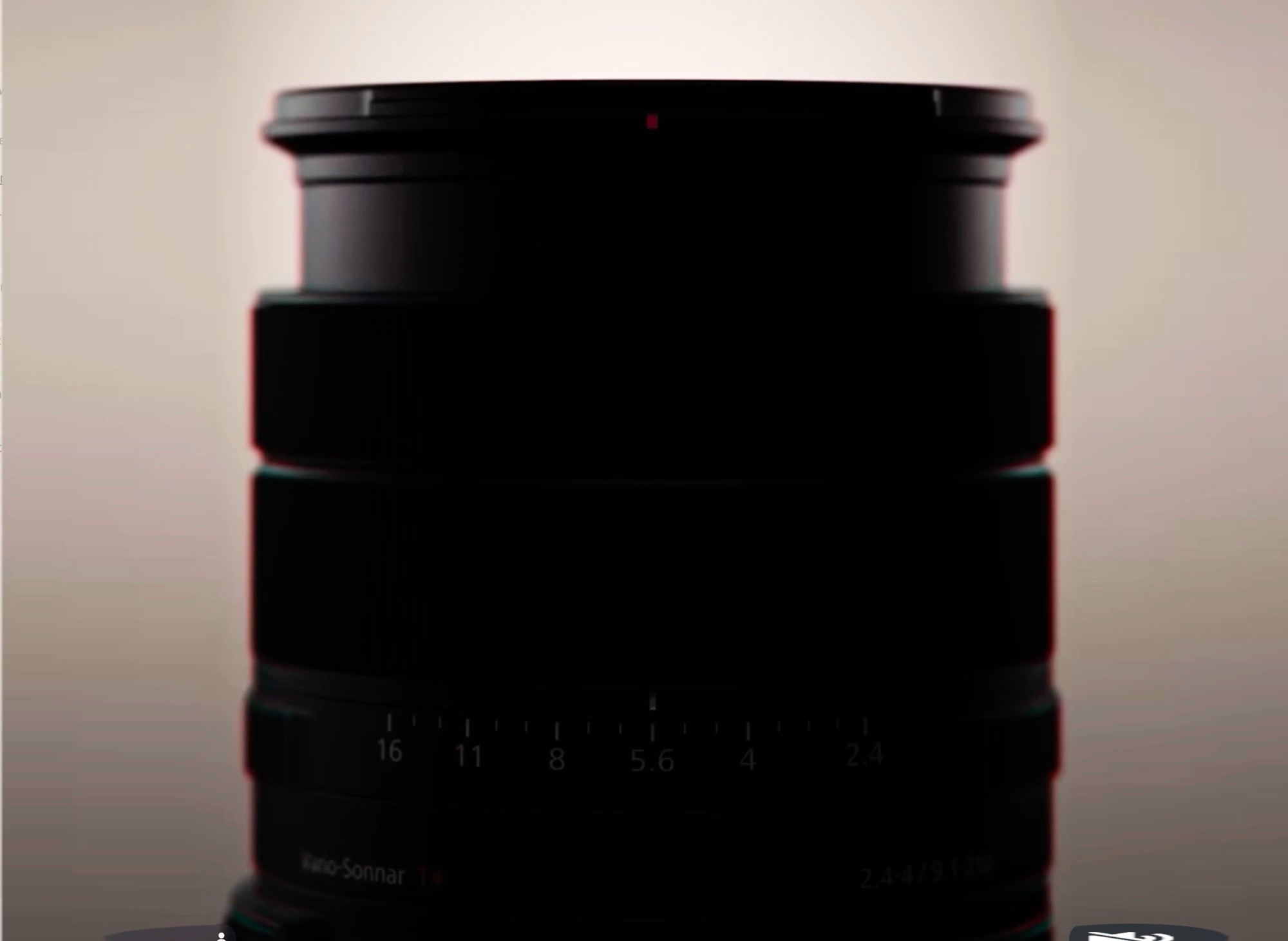 Sony RX10 V teaser image showing a new compact camera with a superzoom lens.