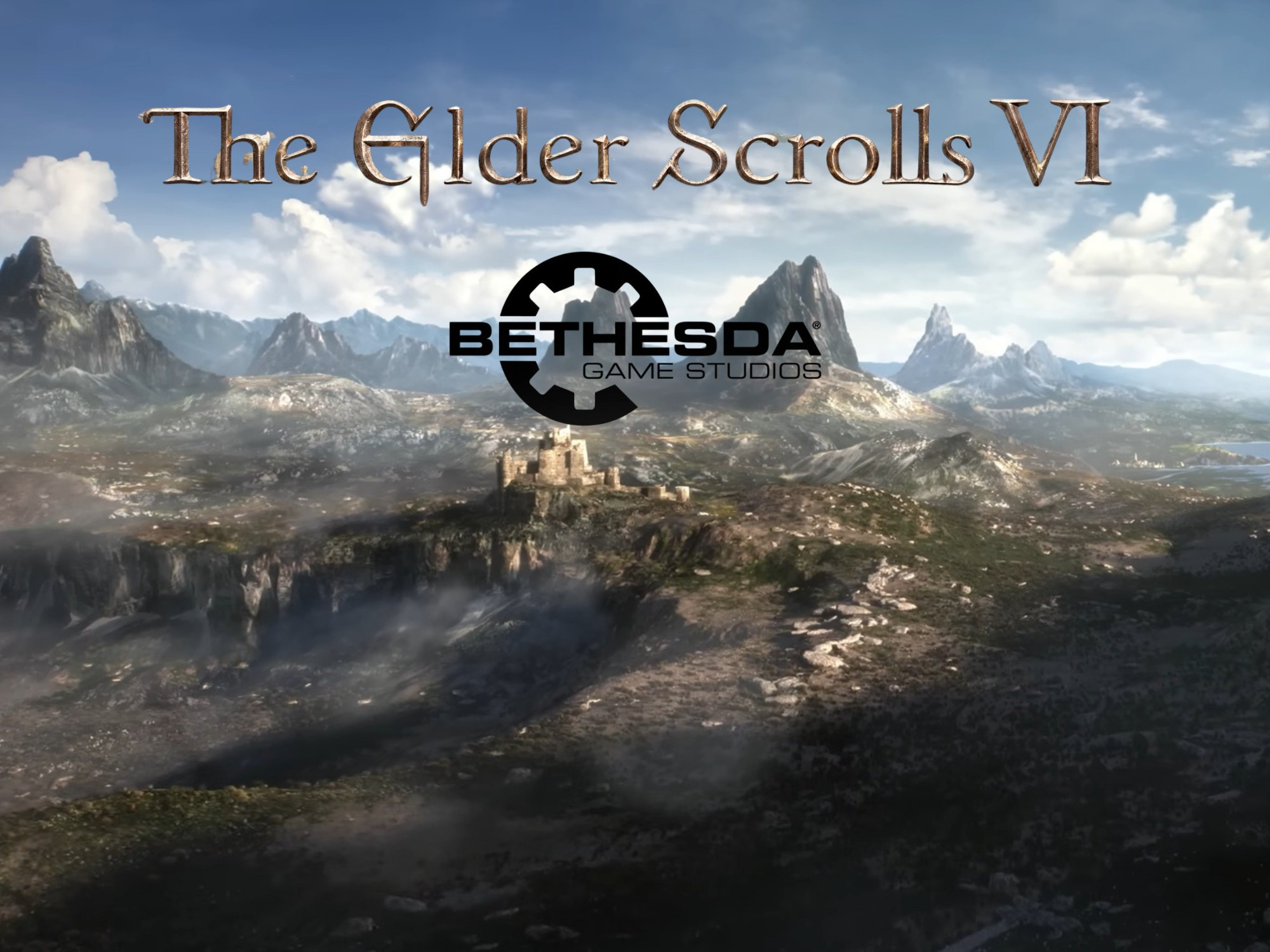 Banner chính thức của trò chơi The Elder Scrolls 6 do Bethesda công bố