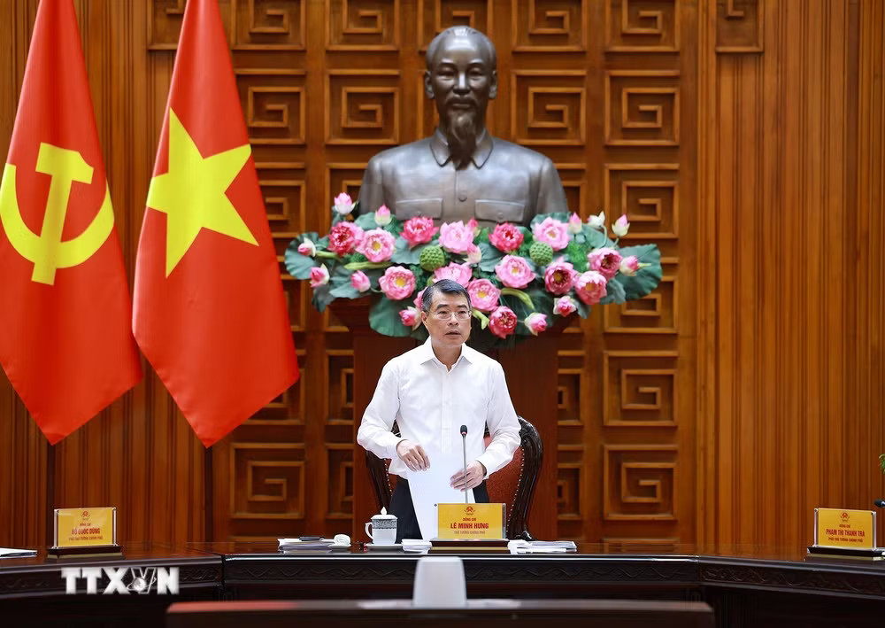 Thủ tướng Lê Minh Hưng, Trưởng Ban chỉ đạo Trung ương thực hiện các Chương trình mục tiêu quốc gia chủ trì Phiên họp thứ nhất. (Ảnh: Dương Giang/TTXVN) ttxvn-thu-tuong-le-minh-hung.jpg