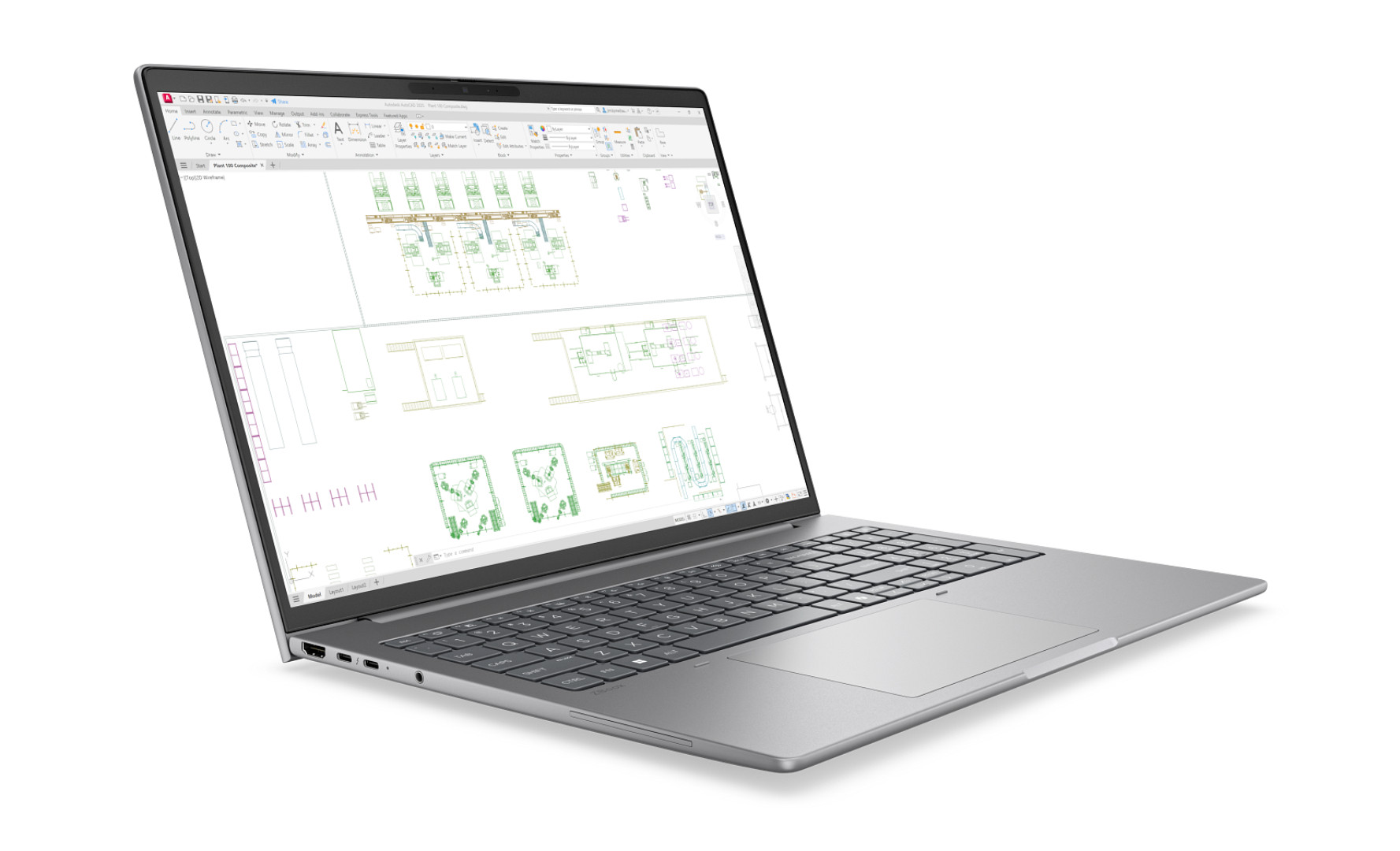 Thiết kế mặt dưới của HP ZBook 8 G2i 16 hỗ trợ tản nhiệt tốt.