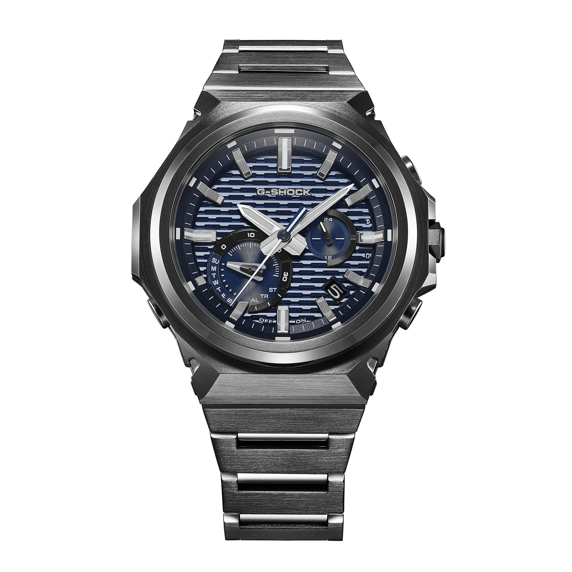 Cận cảnh phiên bản Casio GSTB1000BD-2A mặt xanh dương