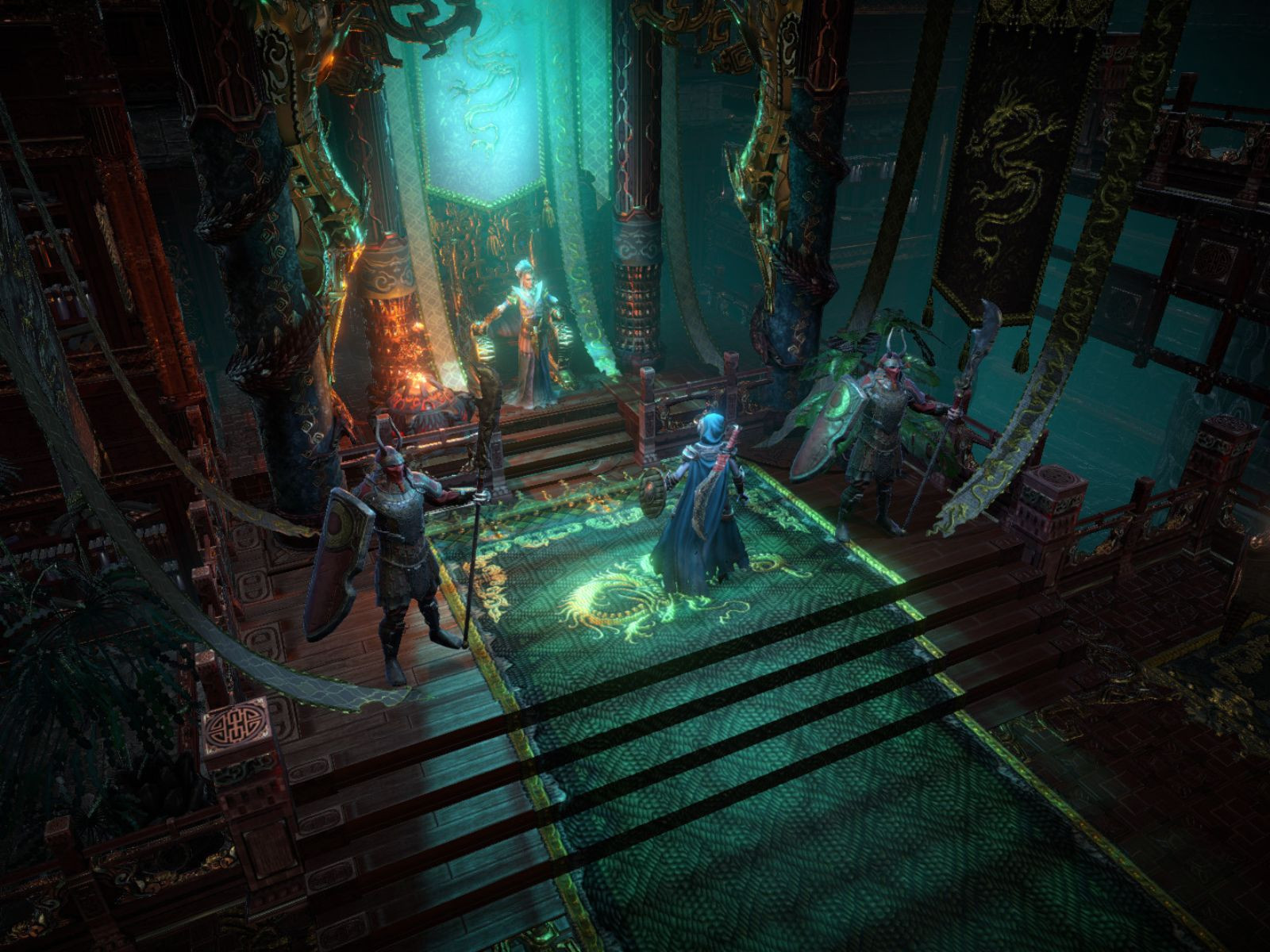 An image showing several characters in Shadows: Awakening.