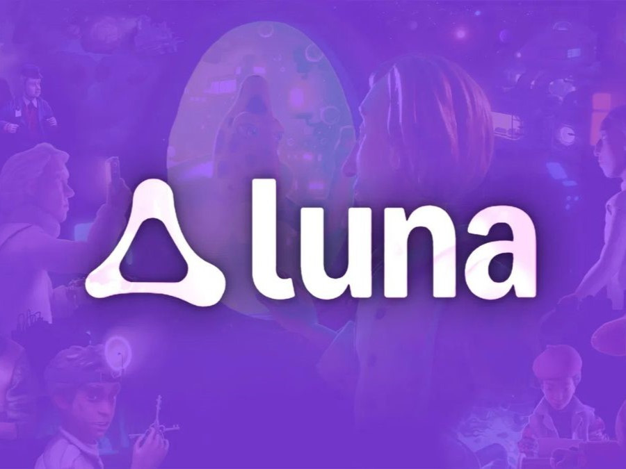 Logo của Amazon Luna trên nền tảng chơi game đám mây.