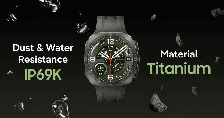 Khả năng chống nước IP69K và chất liệu Titanium trên Watch Ultra 2