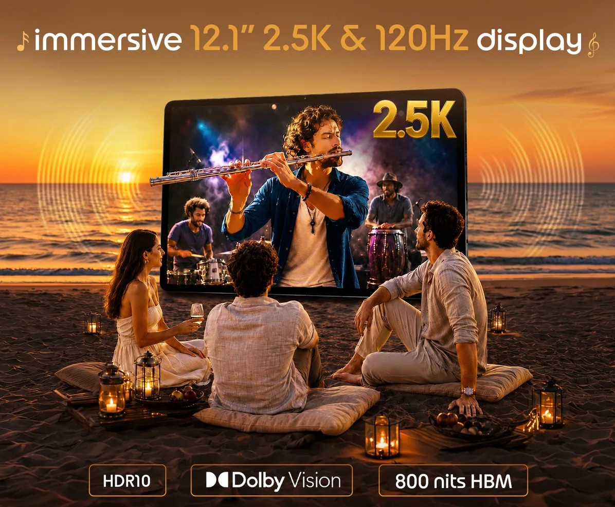 Thông số màn hình Moto Pad 70 Groove