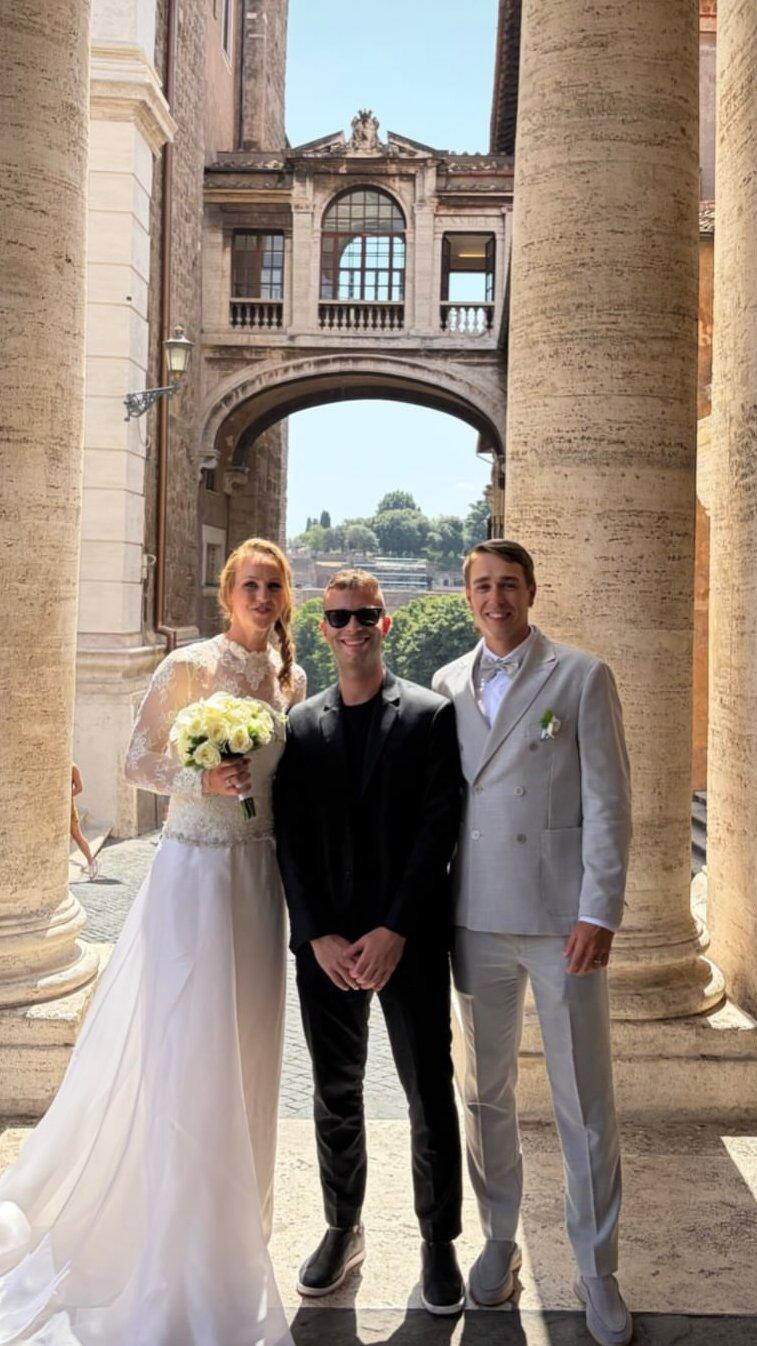 Liudmila Samsonova và Alessandro Dumitrache Liudmila Samsonova và Alessandro Dumitrache trong ngày cưới