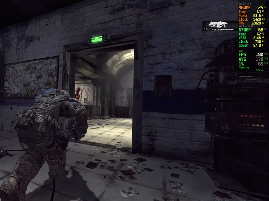 Hình ảnh Gears of War 2: Hollow chạy ở độ phân giải 4K với 180 FPS trên PC