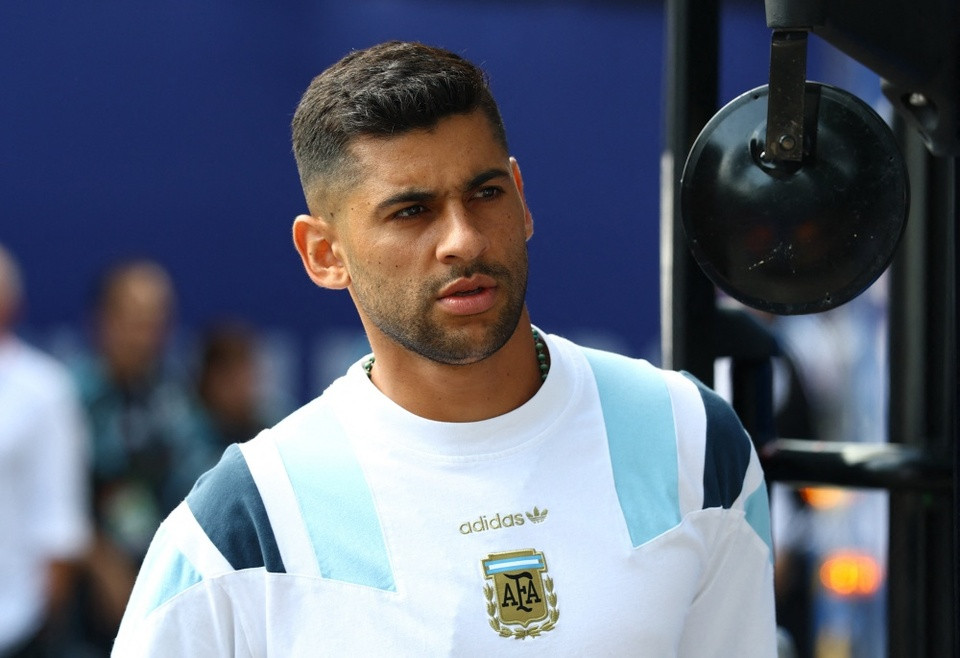 Cristian Romero trong màu áo đội tuyển Argentina tại World Cup 2026.