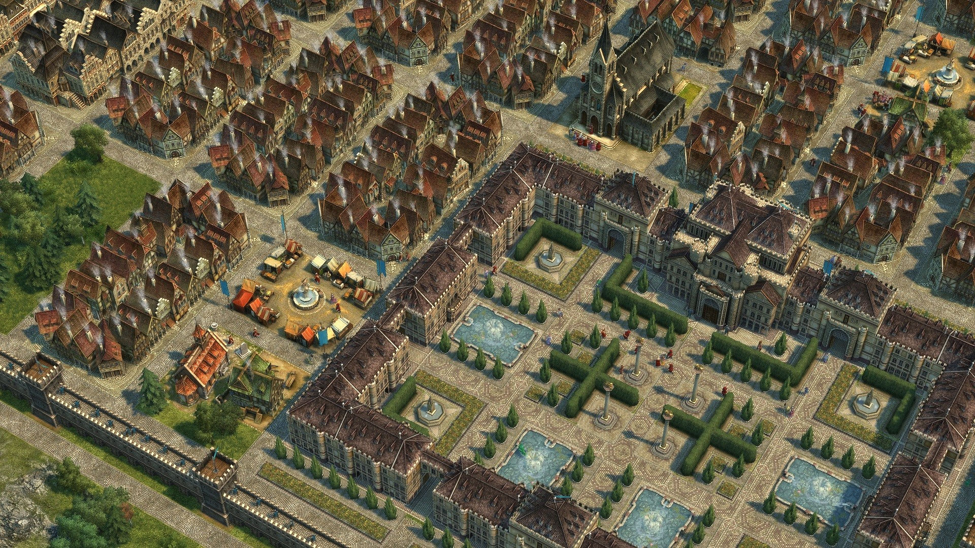 Toàn cảnh thành phố trong Anno 1404 - History Edition