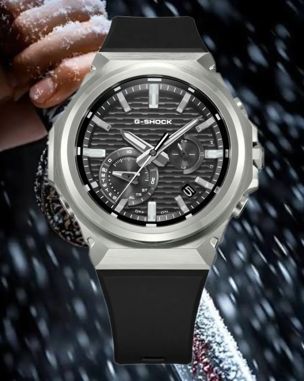 Mặt số và mặt lưng dòng Casio GST-B1000