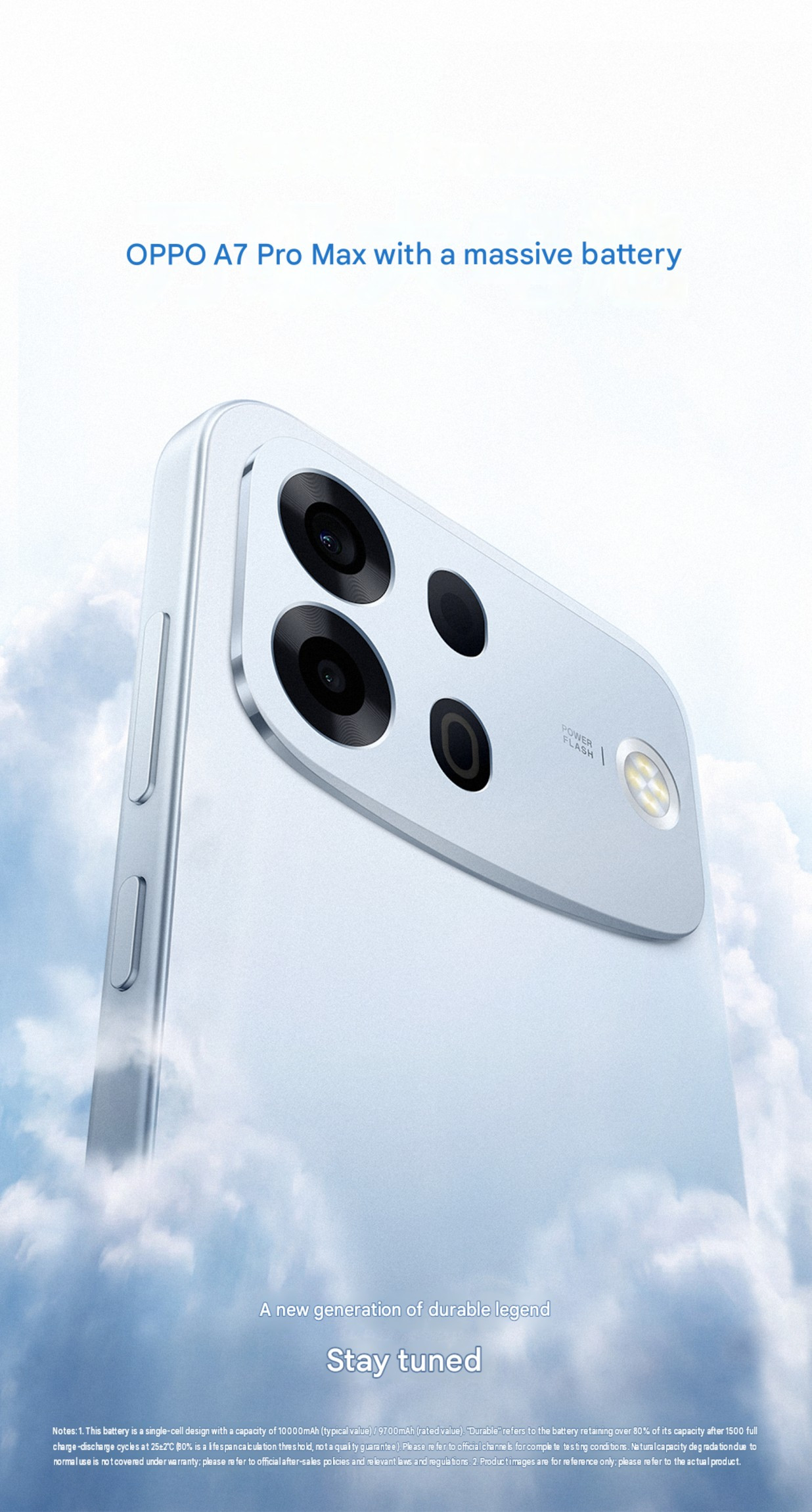 Oppo A7 Pro Max sắp ra mắt với viên pin 10.000 mAh