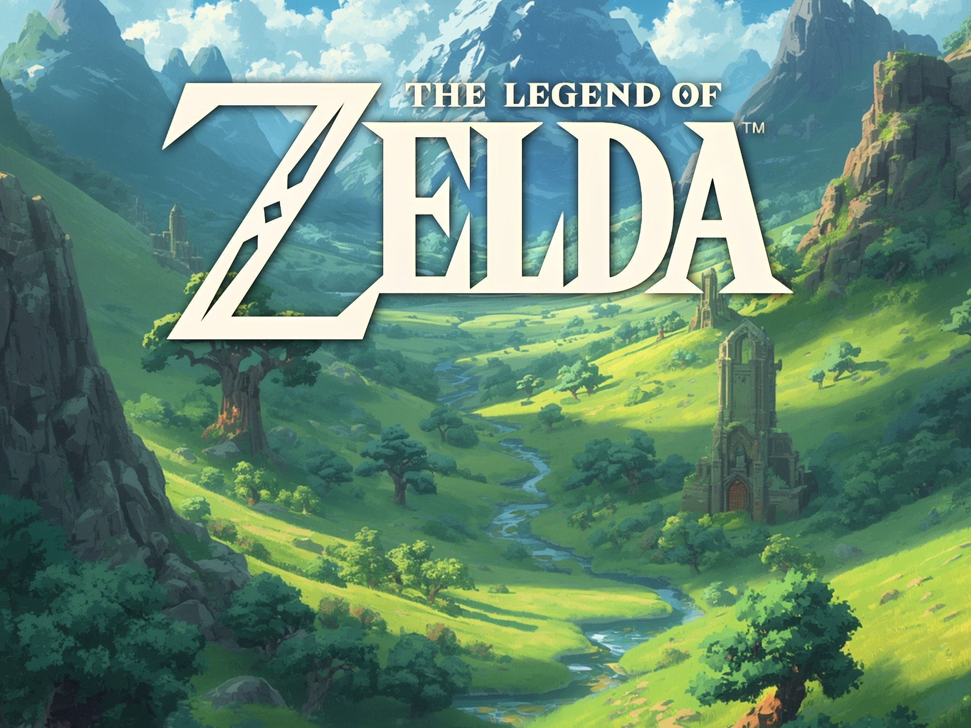 Banner for The Legend of Zelda game shown