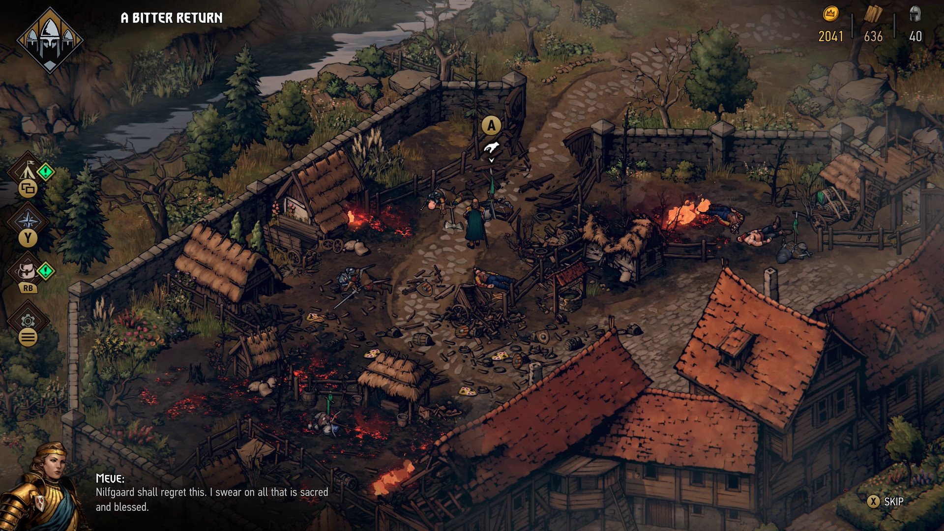 Một ngôi làng trong Thronebreaker: The Witcher Tales