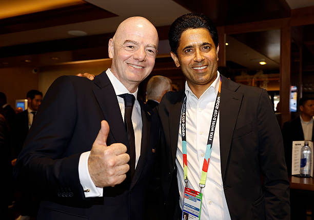Nasser Al-Khelaifi có thể tranh chiếc ghế chủ tịch FIFA với Infantino