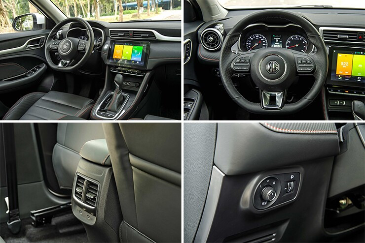 Cụm điều khiển điều hòa và khoang lái MG ZS