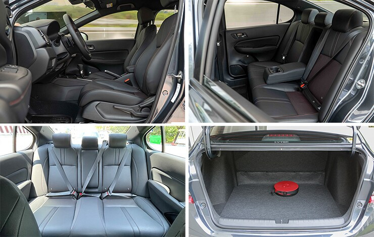Hàng ghế sau Honda City 2026 thoáng đãng