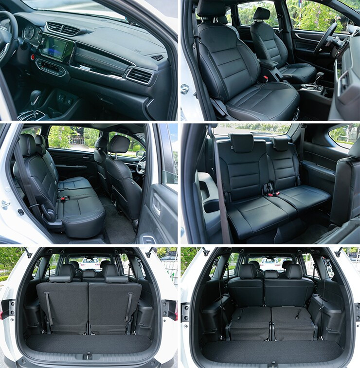 Hàng ghế sau rộng rãi của Honda BR-V 2026