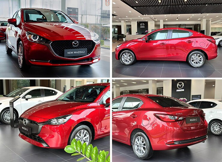 Cụm đèn chiếu sáng LED trên Mazda2 2026