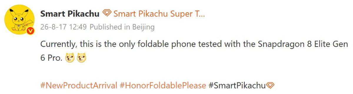 HONOR đang phát triển smartphone màn hình gập rộng mới