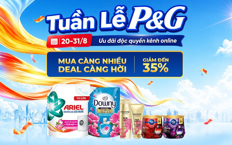Tuần Lễ P&G - Mua nhiều tiết kiệm, giảm đến 35% độc quyền Online