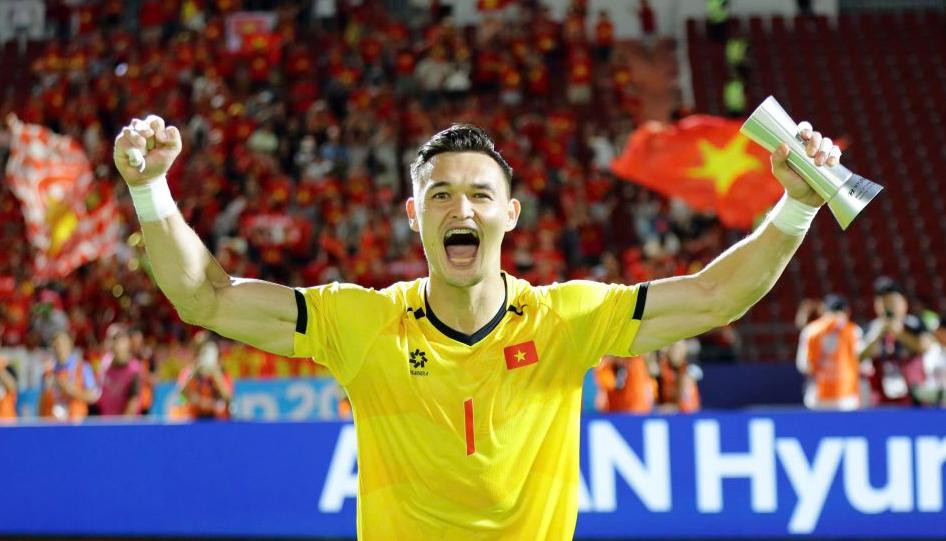Patrik Lê Giang tỏa sáng trong trận đấu với Thái Lan. Ảnh: VFF