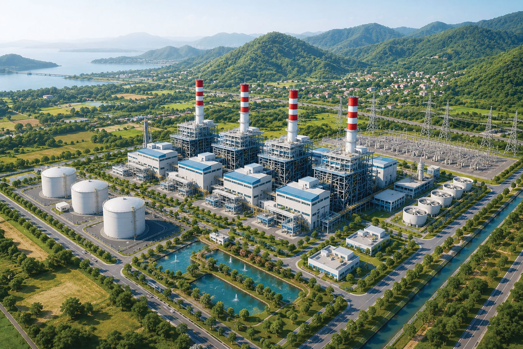Phối cảnh dự án điện khí LNG Hòa Ninh