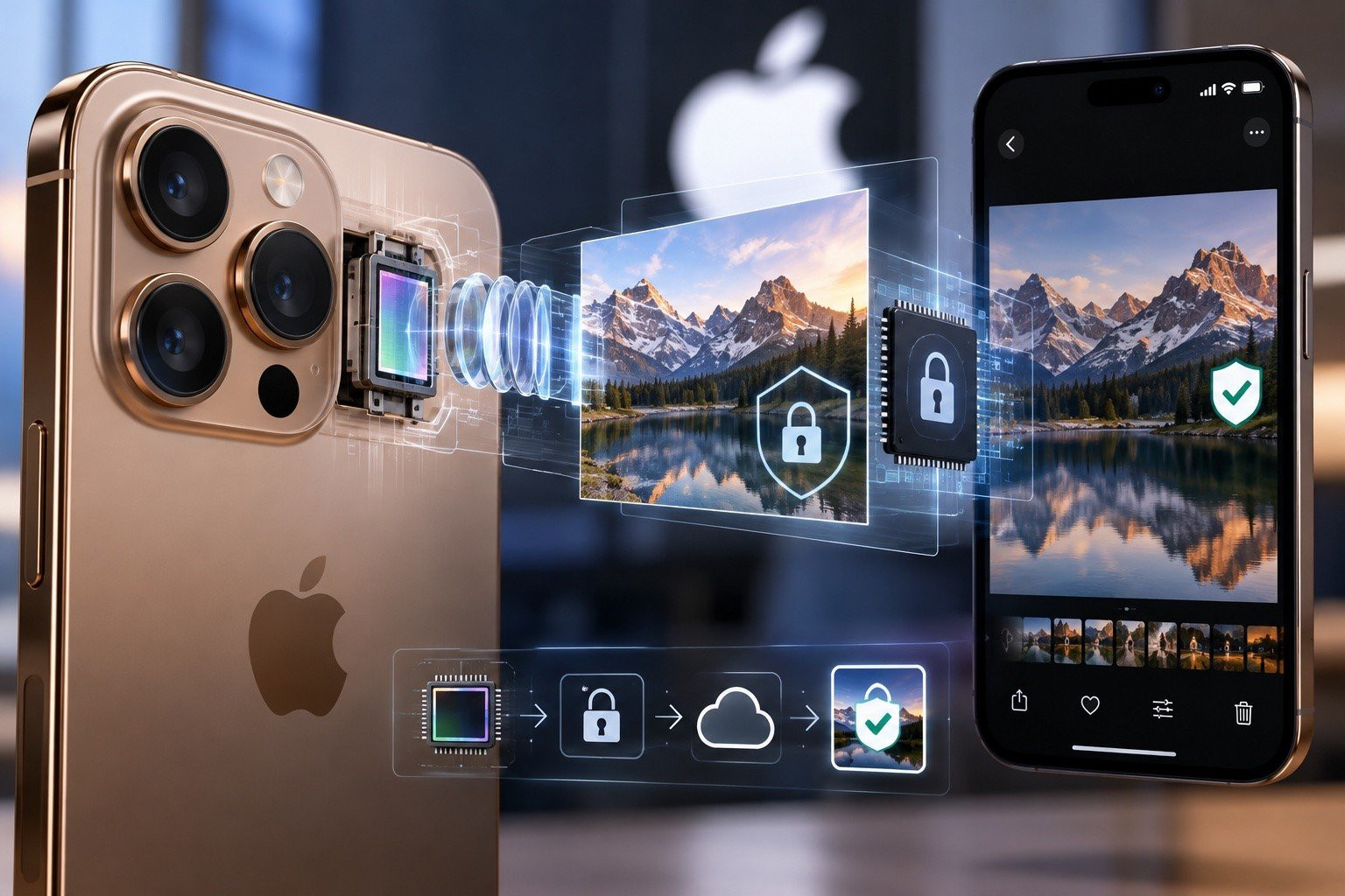 Quy trình bảo mật camera iPhone 18 Pro