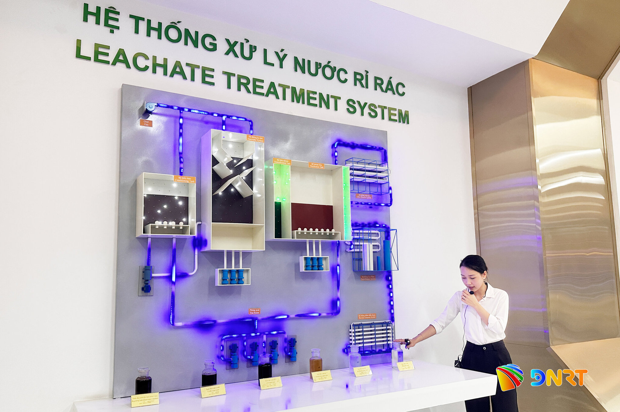 15 - Mô hình hệ thống xử lý nước rỉ rác tại nhà máy điện rác Sóc Sơn
