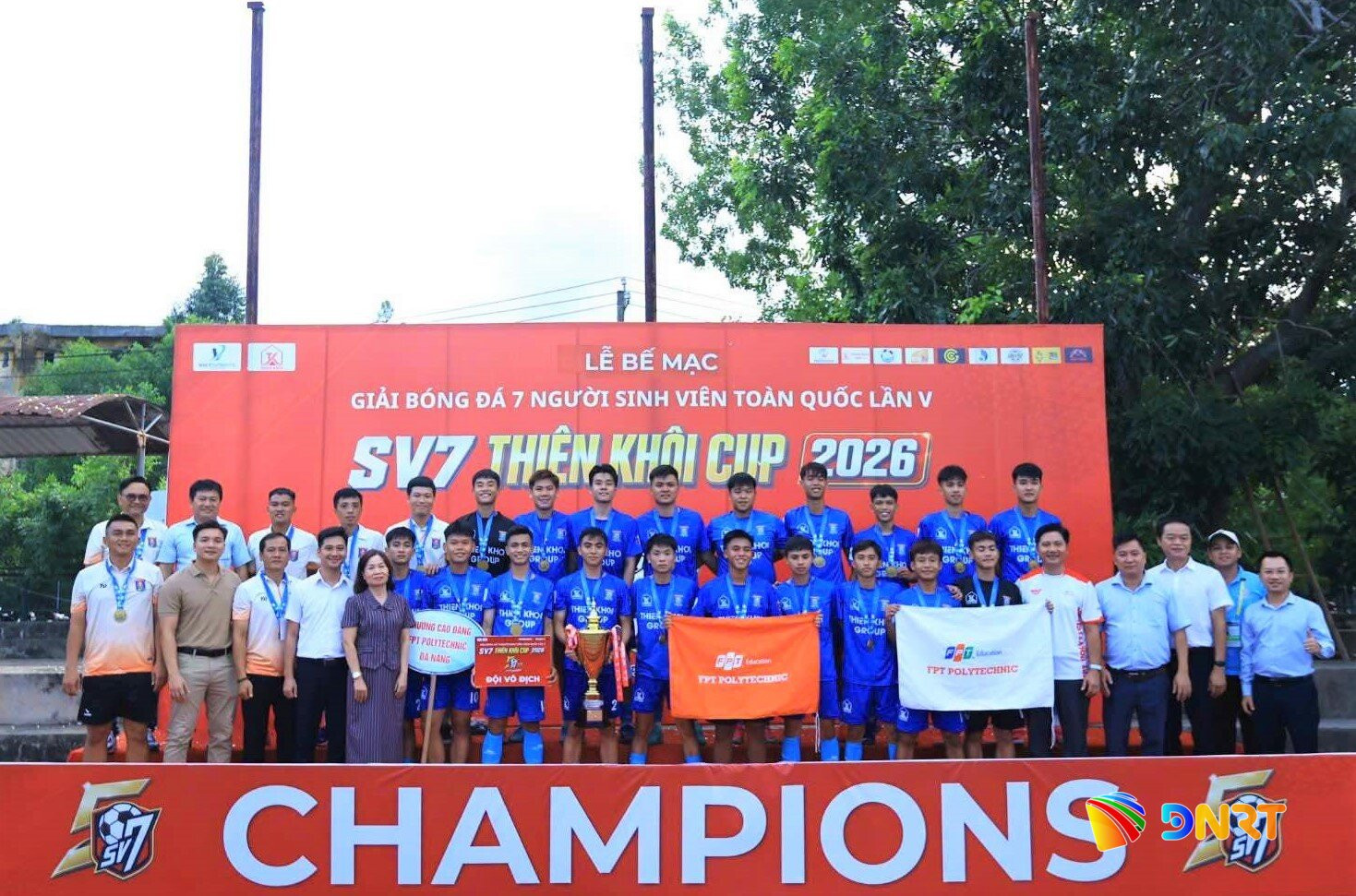 Trường Cao đẳng FPT Polytechnic Đà Nẵng xuất sắc giành chức vô địch. Ảnh: THÀNH DANH