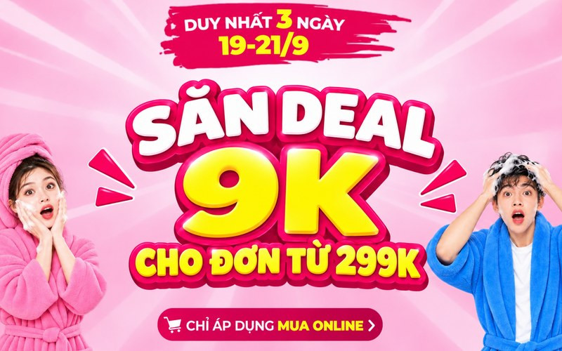 Chương trình ưu đãi mua kèm 9K cho đơn từ 299K tại Bách hóa XANH