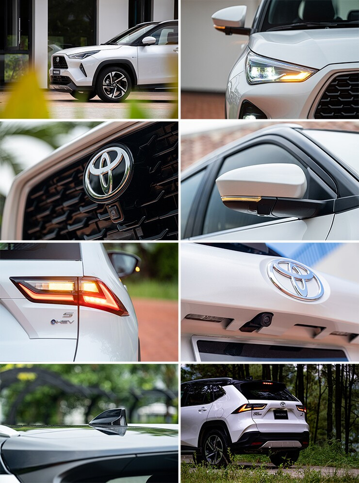 Thiết kế đầu xe Toyota Yaris Cross với lưới tản nhiệt hình thang góc cạnh