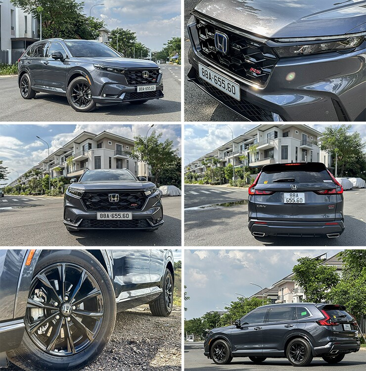 Góc nghiêng thân xe Honda CR-V với mâm 18 inch