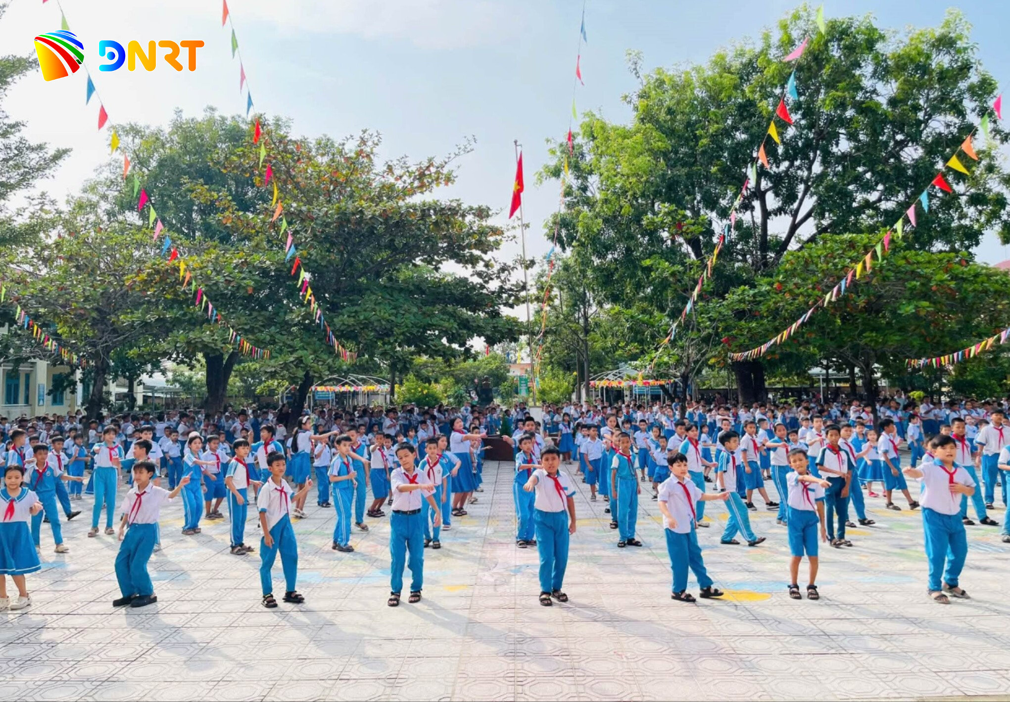 Một hoạt động tại Trường Tiểu học Võ Thị Sáu phường Bàn Thạch