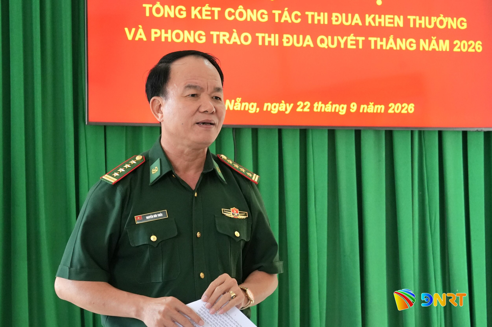 Đại tá Hoàng Hữu Thiều phát biểu chỉ đạo tại Hội nghị