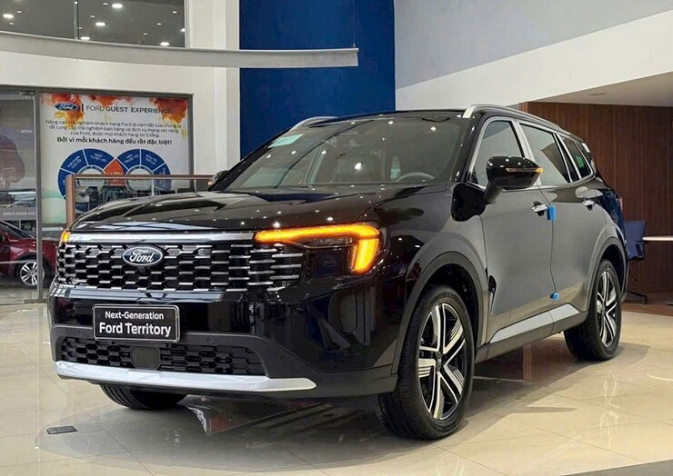 Phần đầu xe Ford Territory thiết kế hiện đại