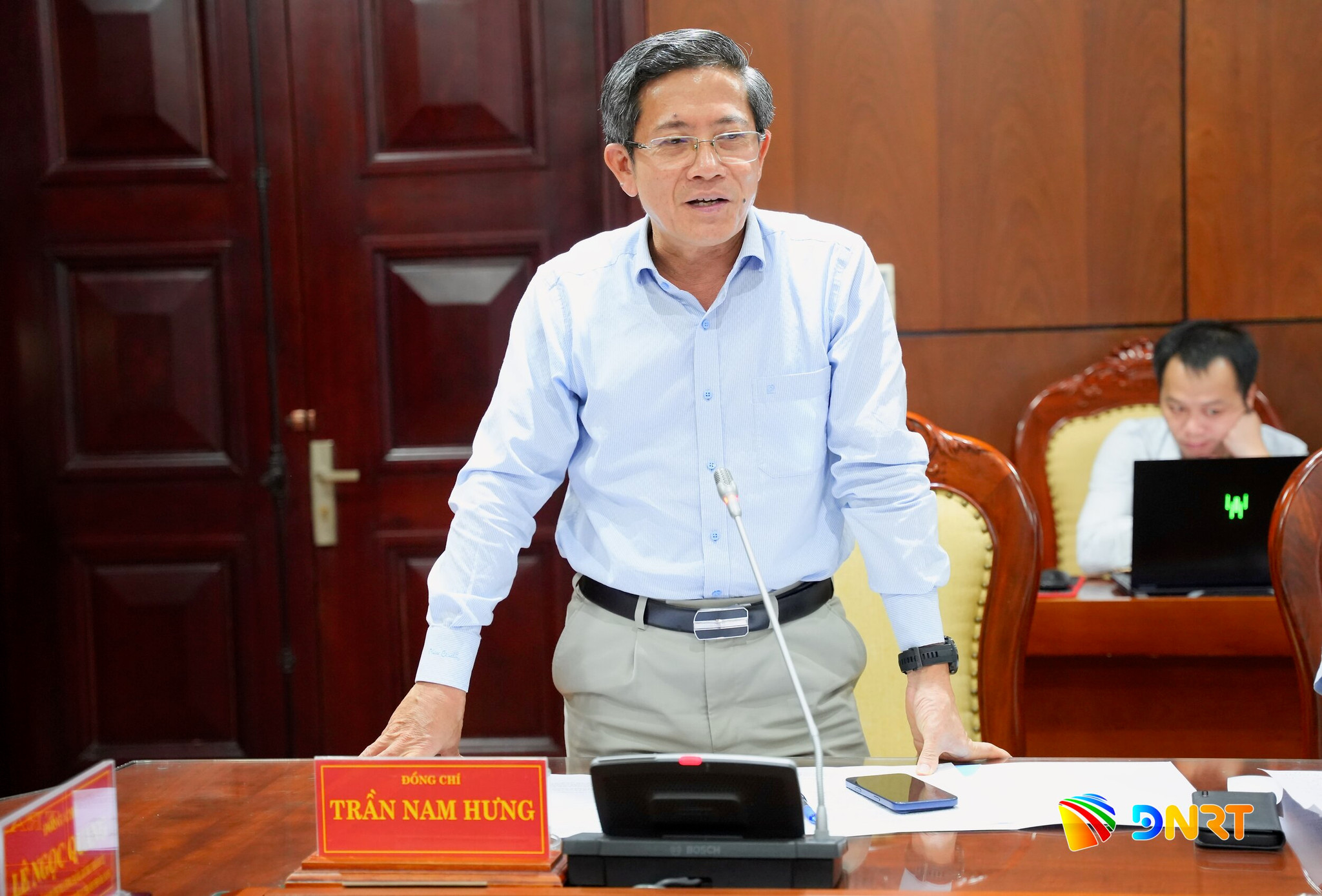 Phó Chủ tịch UBND thành phố Trần Nam Hưng phát biểu. Ảnh: T.CÔNG