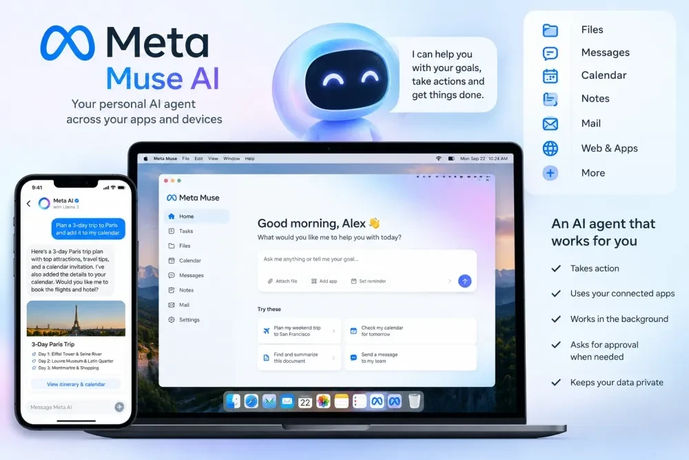 Giao diện làm việc của Muse AI.