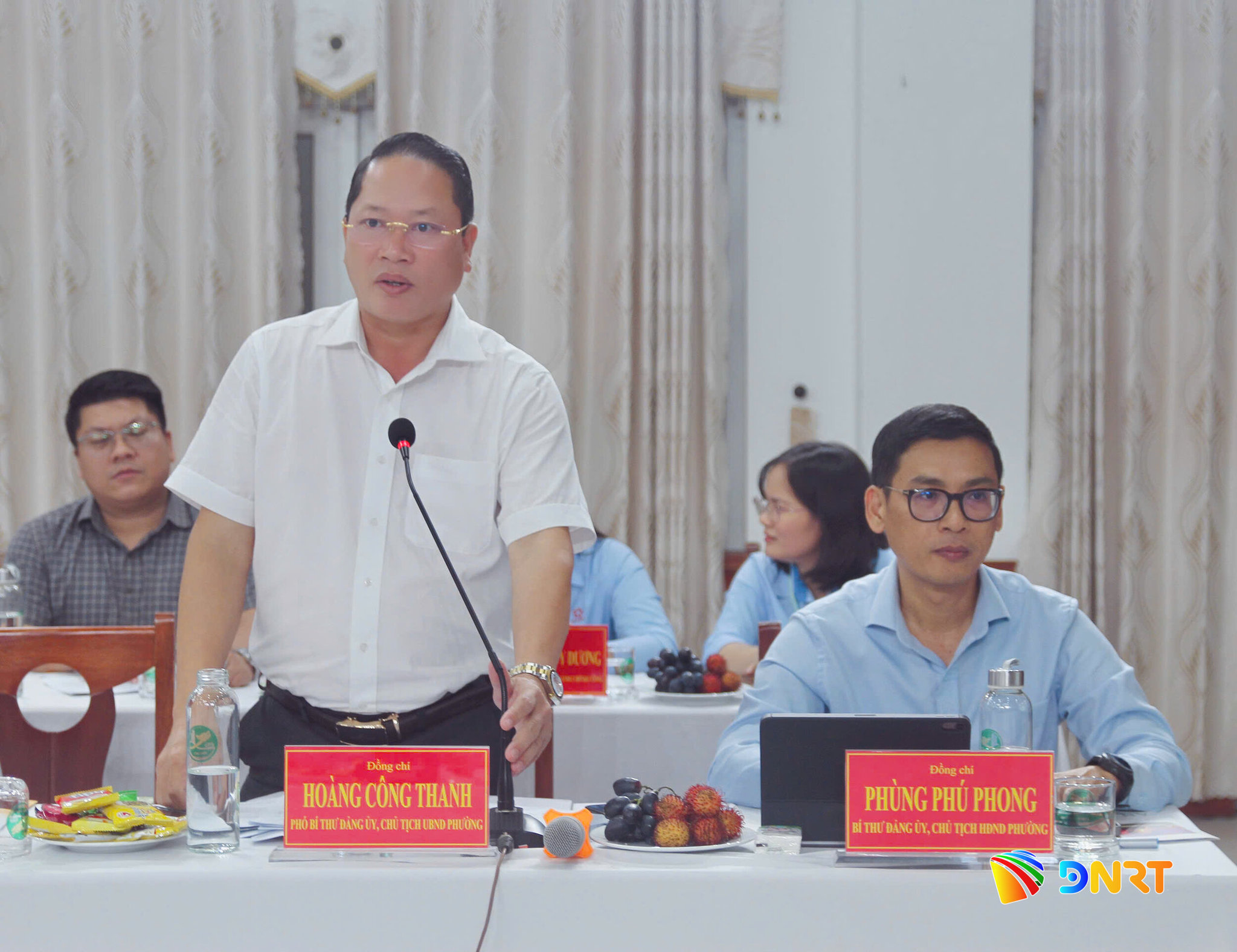 Chủ tịch UBND phường An Hải phát biểu tại buổi làm việc