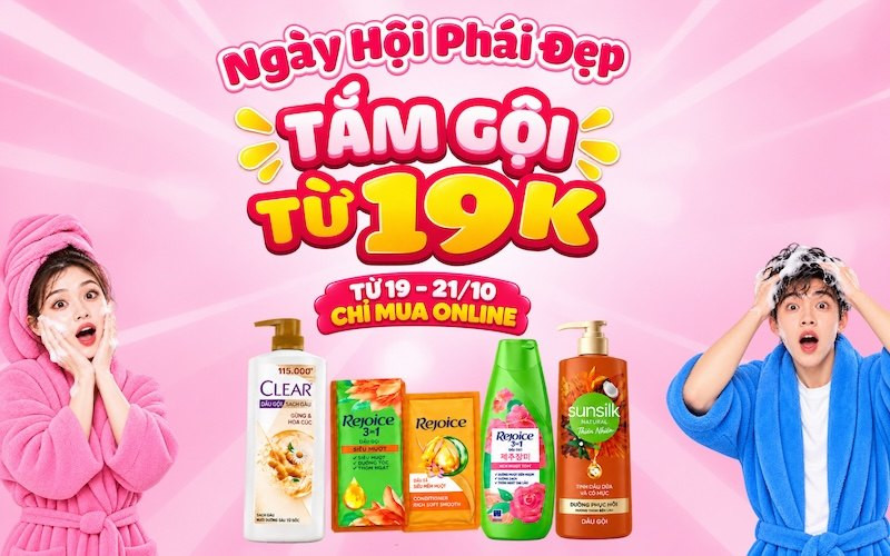 Ngày Hội Phái Đẹp 20/10: Săn deal tắm gội chỉ từ 19K