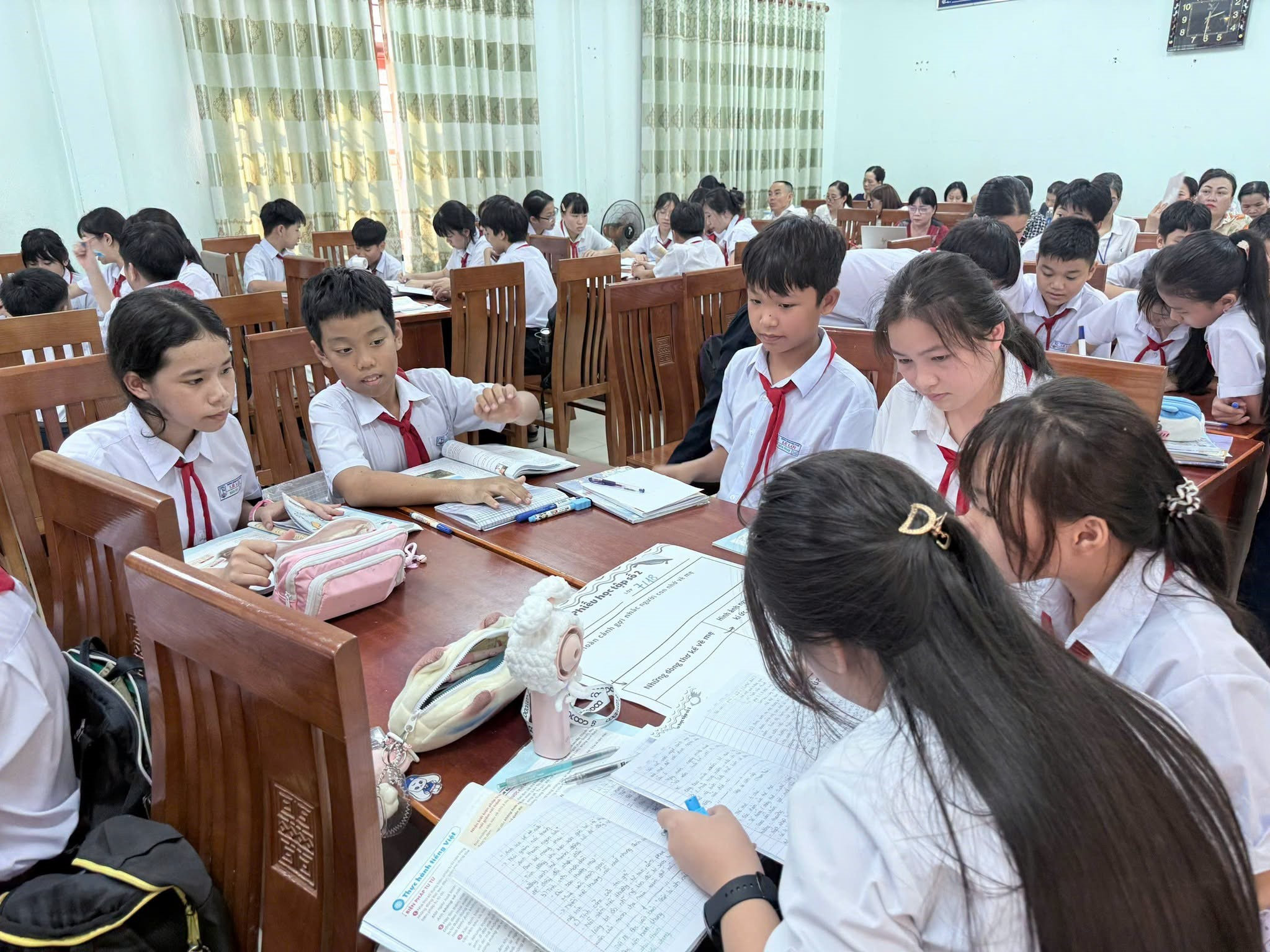 Một giờ học của học sinh THCS Lê Lợi (phường Ngũ Hành Sơn)