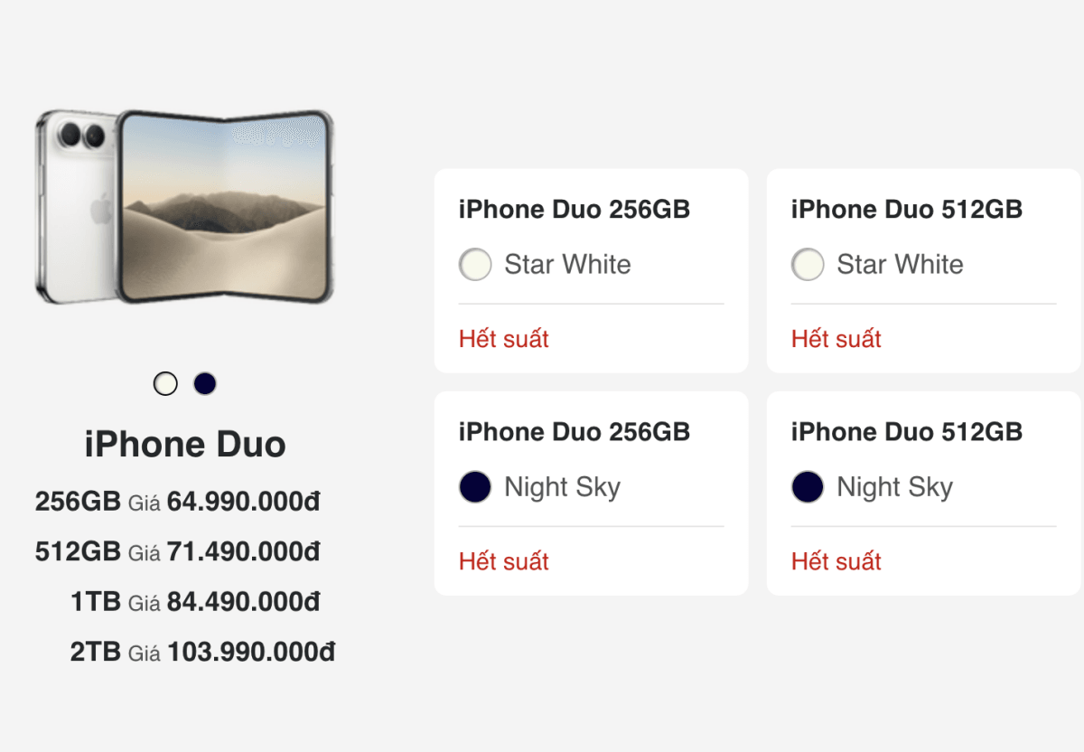 iPhone Duo hết suất đặt trước trên hệ thống bán lẻ