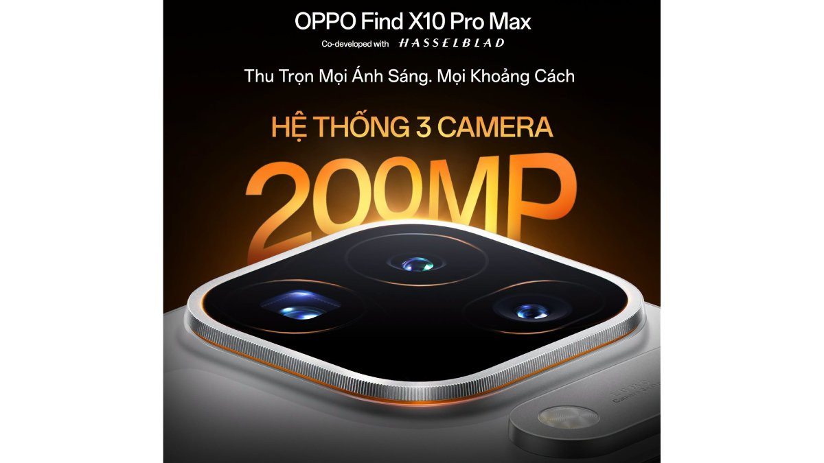 OPPO Find X10 Pro Max sẽ có hệ thống 3 camera 200MP cực khủng