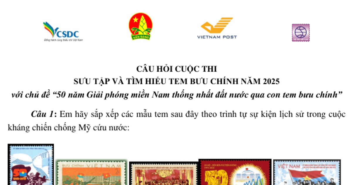 Tìm hiểu 50 năm Ngày giải phóng miền Nam qua con tem bưu chính