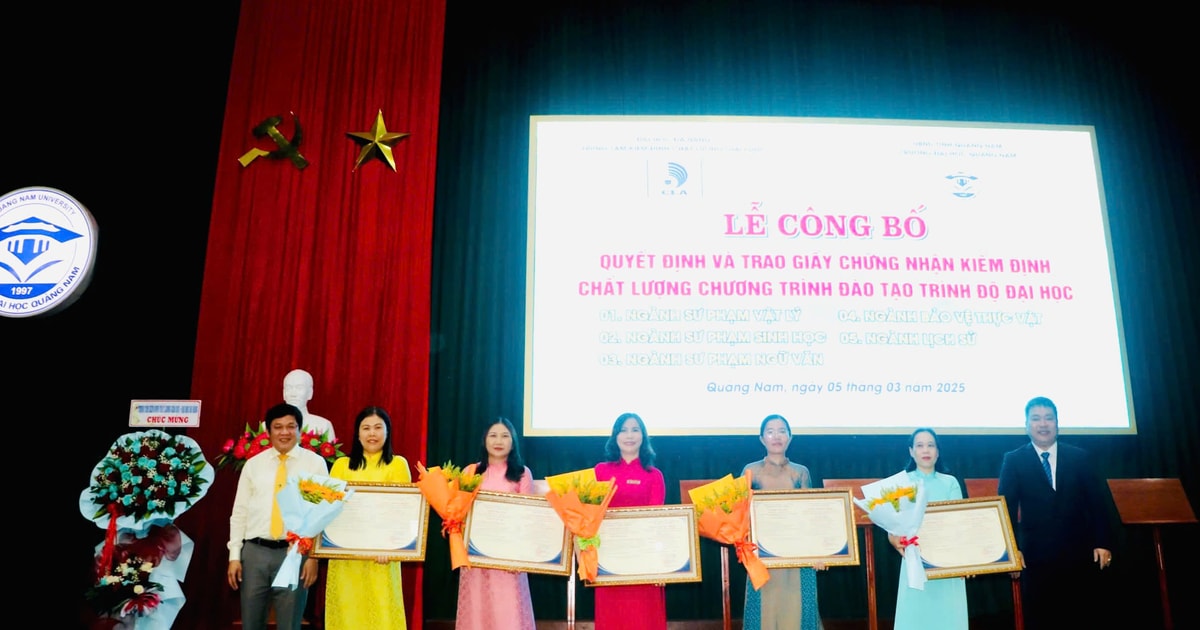 Trường Đại học Quảng Nam có 100% chương trình đào tạo được kiểm định