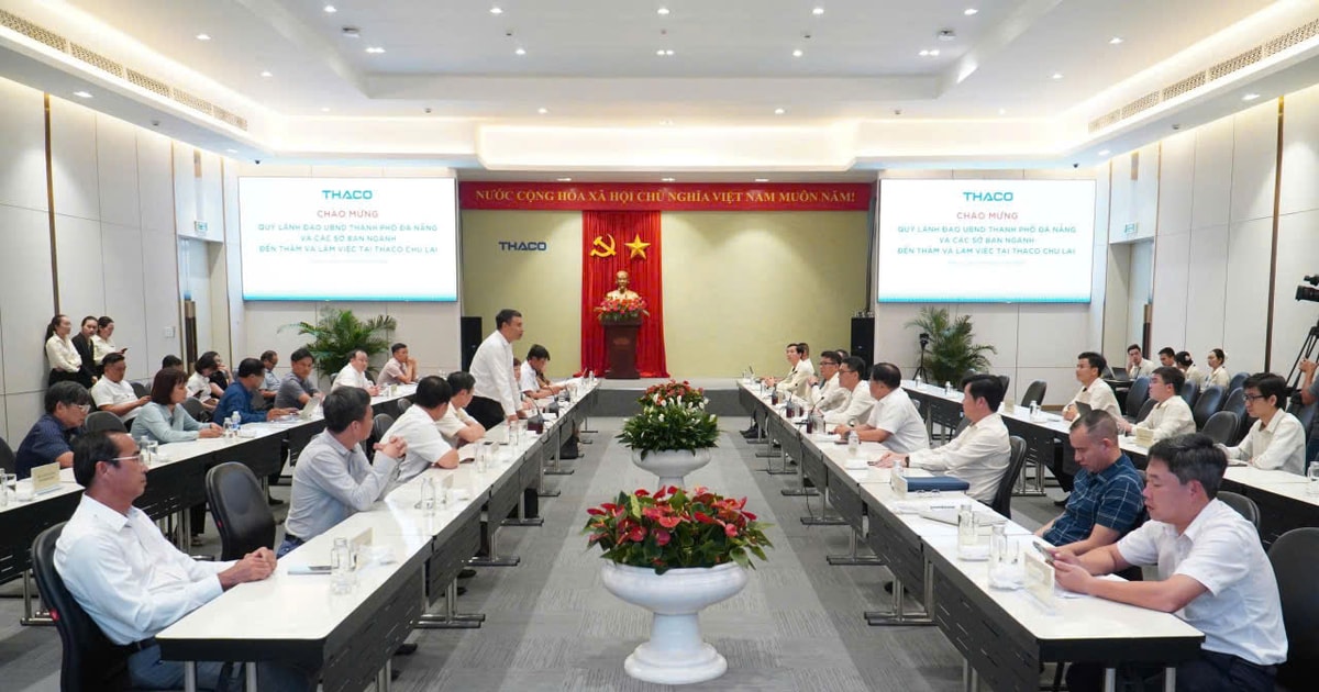 Lãnh đạo thành phố Đà Nẵng làm việc với Công ty CP Tập đoàn Trường Hải