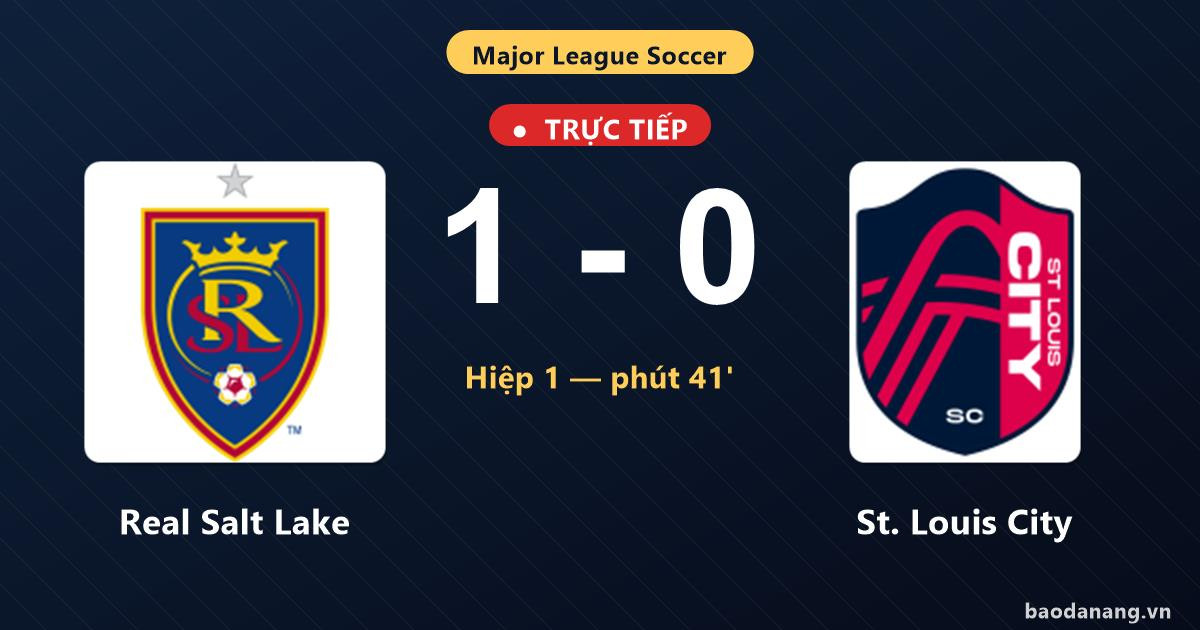 Trực tiếp Real Salt Lake vs St. Louis City: Hết hiệp 1, Real Salt Lake ...