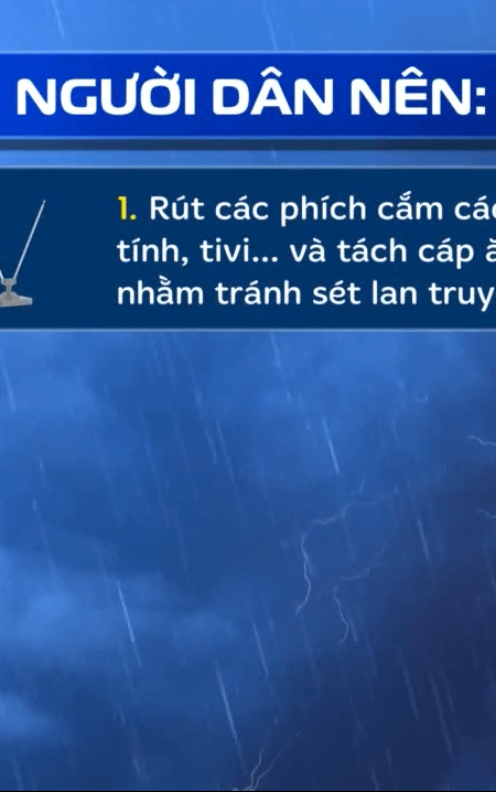 Hướng dẫn an toàn điện khi trời mưa bão, ngập nước