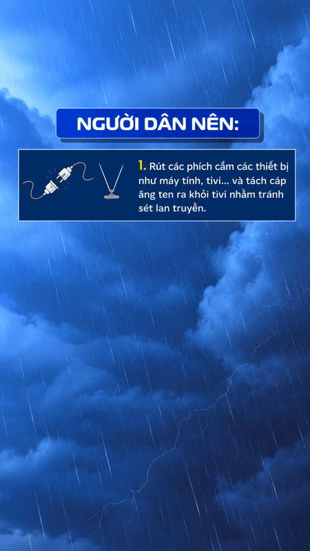 Hướng dẫn an toàn điện khi trời mưa bão, ngập nước